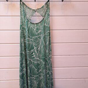 Tropical Leaf Print Dress